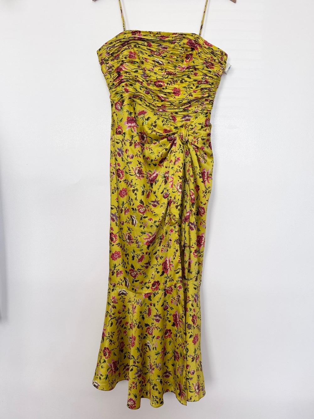 NWT Cinq à Sept Provence Katz Ruched Midi Dress sz 8 000/294 - Picture 3 of 16